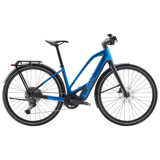 Rower elektryczny turystyczny Trek FX+ 7 o średnim przekroku 360 Wh